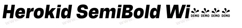 Herokid SemiBold Wi字体转换